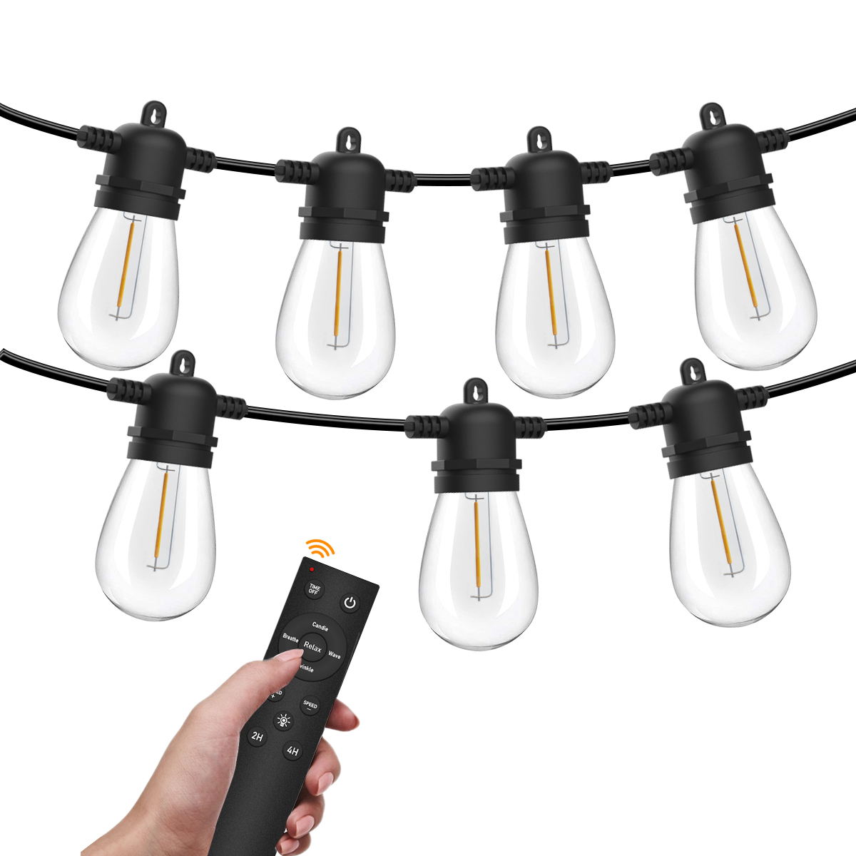 HCP084  S14暖白遥控款灯串